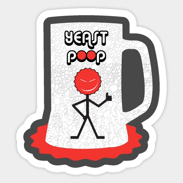 Yeast Poop Sticker by Amish Technologist